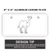 2" X 4" Aluminum License Plate  Thumbnail