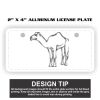 2" X 4" Aluminum License Plate  Thumbnail