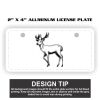 2" X 4" Aluminum License Plate  Thumbnail