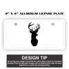 2" X 4" Aluminum License Plate  Thumbnail