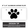 2" X 4" Aluminum License Plate  Thumbnail