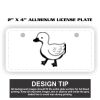 2" X 4" Aluminum License Plate  Thumbnail