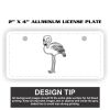 2" X 4" Aluminum License Plate  Thumbnail
