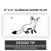 2" X 4" Aluminum License Plate  Thumbnail