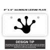 2" X 4" Aluminum License Plate  Thumbnail