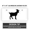 2" X 4" Aluminum License Plate  Thumbnail