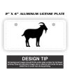 2" X 4" Aluminum License Plate  Thumbnail