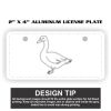 2" X 4" Aluminum License Plate  Thumbnail