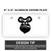 2" X 4" Aluminum License Plate  Thumbnail