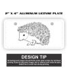 2" X 4" Aluminum License Plate  Thumbnail