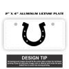 2" X 4" Aluminum License Plate  Thumbnail