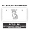 2" X 4" Aluminum License Plate  Thumbnail
