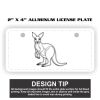 2" X 4" Aluminum License Plate  Thumbnail