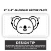 2" X 4" Aluminum License Plate  Thumbnail