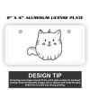 2" X 4" Aluminum License Plate  Thumbnail