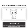 2" X 4" Aluminum License Plate  Thumbnail