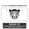 2" X 4" Aluminum License Plate  Thumbnail