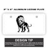2" X 4" Aluminum License Plate  Thumbnail