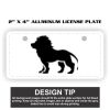 2" X 4" Aluminum License Plate  Thumbnail