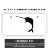 2" X 4" Aluminum License Plate  Thumbnail
