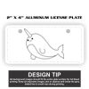 2" X 4" Aluminum License Plate  Thumbnail