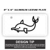 2" X 4" Aluminum License Plate  Thumbnail