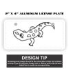 2" X 4" Aluminum License Plate  Thumbnail
