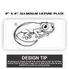 2" X 4" Aluminum License Plate  Thumbnail