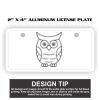 2" X 4" Aluminum License Plate  Thumbnail