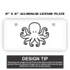 2" X 4" Aluminum License Plate  Thumbnail