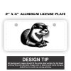 2" X 4" Aluminum License Plate  Thumbnail