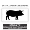 2" X 4" Aluminum License Plate  Thumbnail