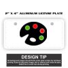 2" X 4" Aluminum License Plate  Thumbnail