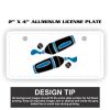 2" X 4" Aluminum License Plate  Thumbnail