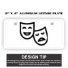 2" X 4" Aluminum License Plate  Thumbnail