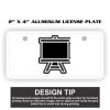 2" X 4" Aluminum License Plate  Thumbnail