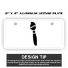 2" X 4" Aluminum License Plate  Thumbnail
