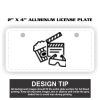 2" X 4" Aluminum License Plate  Thumbnail