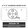 2" X 4" Aluminum License Plate  Thumbnail
