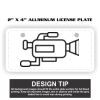 2" X 4" Aluminum License Plate  Thumbnail