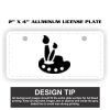 2" X 4" Aluminum License Plate  Thumbnail