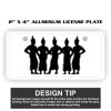 2" X 4" Aluminum License Plate  Thumbnail