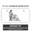 2" X 4" Aluminum License Plate  Thumbnail