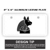 2" X 4" Aluminum License Plate  Thumbnail
