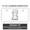 2" X 4" Aluminum License Plate  Thumbnail