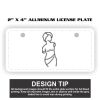 2" X 4" Aluminum License Plate  Thumbnail