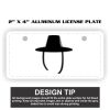 2" X 4" Aluminum License Plate  Thumbnail