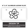 2" X 4" Aluminum License Plate  Thumbnail