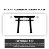 2" X 4" Aluminum License Plate  Thumbnail