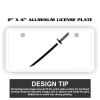 2" X 4" Aluminum License Plate  Thumbnail